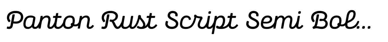 Panton Rust Script Semi Bold Base